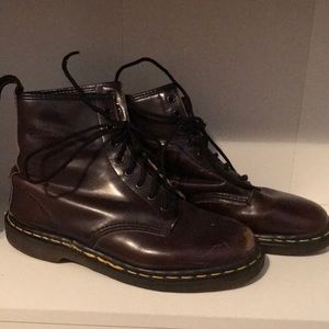 vintage maroon dr martens